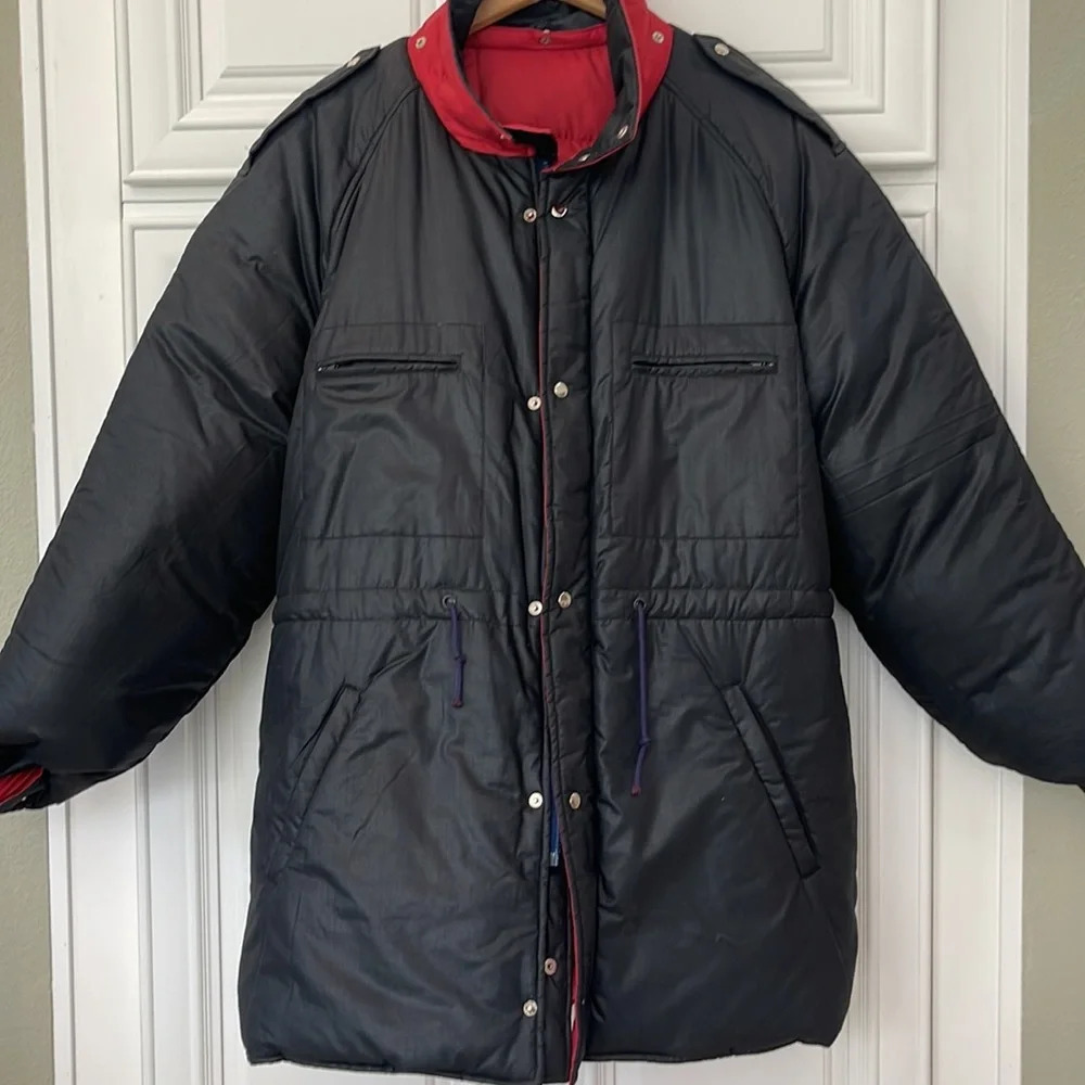 Reversible Puffer Jacket Red Black size UNKNOWN Large/XL (read Sz description) - Picture 9 of 16